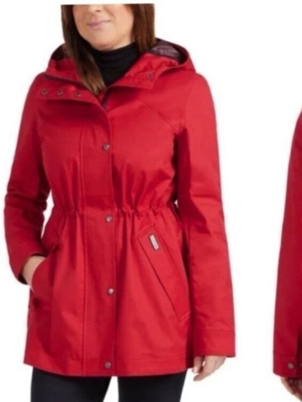 Hunter Red Raincoat Trench Coat for Women Small NWOT